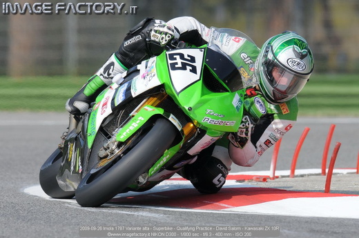 2009-09-26 Imola 1787 Variante alta - Superbike - Qualifyng Practice - David Salom - Kawasaki ZX 10R